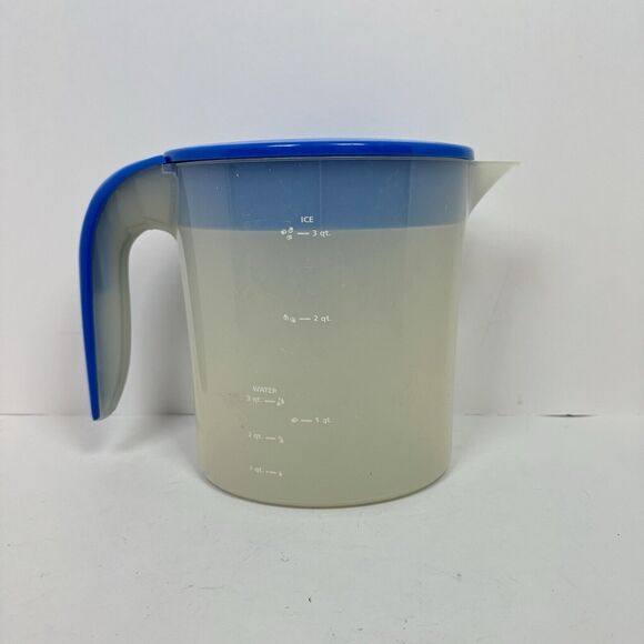 Mr Coffee Iced Tea Maker 3 Quart Replacement Blue Rectangular Pitcher + Lid Only - Picture 3 of 8